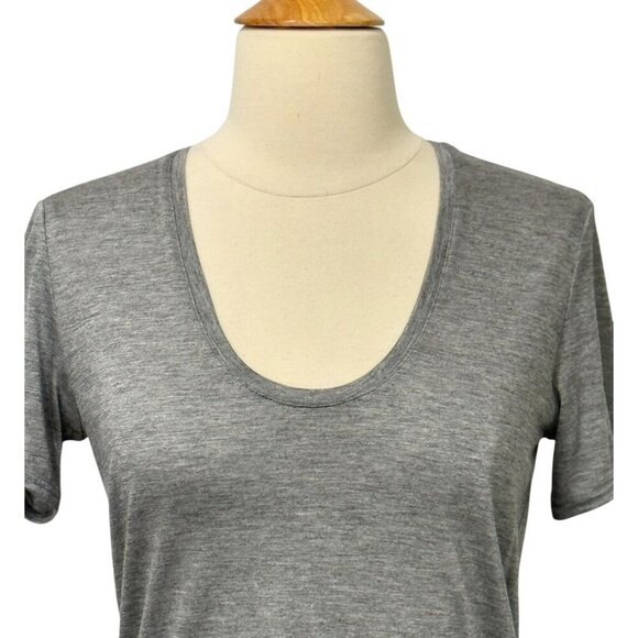 Helmut Lang Scoop Neck Short Sleeve T-Shirt Minimalist Designer Tee Size Size XS - Picture 2 of 8